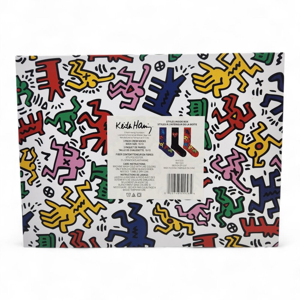 Keith Haring Crew Socks 3 Pairs - Picture 7 of 7